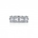 TIFFANY T WIDE PAVÉ DIAMOND RING IN 18K WHITE GOLD