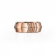 TIFFANY&CO. ATLAS® X CLOSED WIDE RING IN ROSE GOLD WITH DIAMONDS, 7.5 MM WIDE 67786394