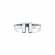 TIFFANY T SQUARE RING IN SILVER