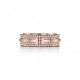 TIFFANY T WIDE PAVÉ DIAMOND RING IN 18K ROSE GOLD