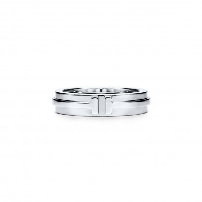 Tiffany T Narrow Ring in 18k White Gold