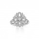 TIFFANY VICTORIA® KEY TOP RING IN PLATINUM WITH DIAMONDS