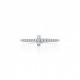 Tiffany T Diamond Wire Band Ring in 18k White Gold