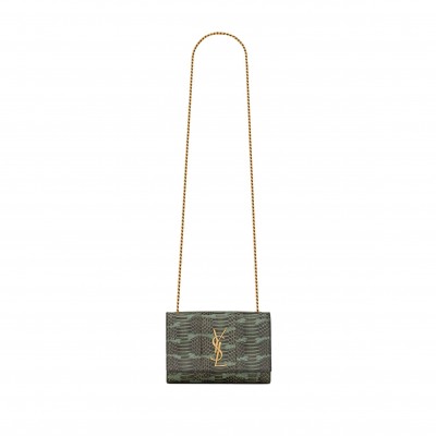 YSL KATE SMALL CHAIN BAG IN BOIGA SNAKE LEATHER 469390EAAAY3166 (20*12.5*5cm)