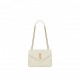 YSL LOULOU SMALL IN QUILTED &QUOT;Y&QUOT; COTTON 494699FABQ99133 (23*17*9cm)