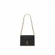 YSL CASSANDRA MEDIUM CHAIN BAG IN GRAIN DE POUDRE EMBOSSED LEATHER 532750BOW0W1000 (22*16.5*5.5cm)