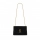 YSL KATE MEDIUM REVERSIBLE CHAIN BAG IN SUEDE AND SMOOTH LEATHER 5538040UD7W1000 (28.5*20*6cm)