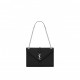 YSL ENVELOPE LARGE BAG IN MIX MATELASS&EACUTE; GRAIN DE POUDRE EMBOSSED LEATHER 600166BOW921000 (31*22*7.5cm)