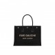 YSL RIVE GAUCHE SMALL TOTE BAG IN RAFFIA AND LEATHER 6174812M21E1050 (39*31*18cm)