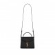 YSL CASSANDRA MINI TOP HANDLE BAG IN BOX SAINT LAURENT LEATHER (20*16*7.5cm)