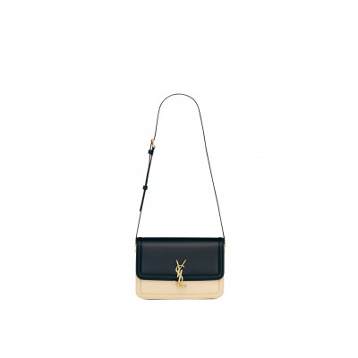 YSL SOLFERINO MEDIUM SATCHEL IN BOX SAINT LAURENT LEATHER 63430516C7W1089 (23*16*6cm)