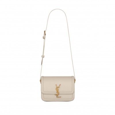 YSL SOLFERINO SMALL SATCHEL IN BOX SAINT LAURENT LEATHER 6343060SX0W9207 (19*13*5cm)