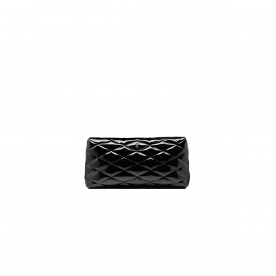 YSL SADE LARGE CLUTCH IN PATENT CANVAS 6550042IU0W1000 (38*19*11cm)