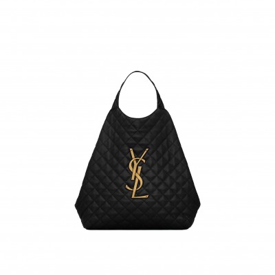 YSL ICARE MAXI SHOPPING BAG IN QUILTED LAMBSKIN 698651AAANG1000 (43*39*8cm)