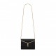 YSL VICKY MINIAUDIERE IN PLEXIGLASS 716543JA70J1000 (18*13.5*5cm)