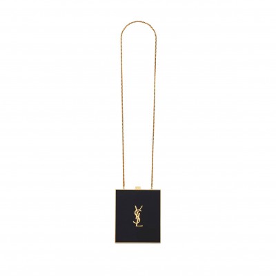 YSL TUXEDO BOX BAG IN PLEXIGLASS AND METAL 718540JA7BJ1039 (15.5*13.5*3.5cm)