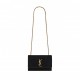 YSL KATE SMALL SUPPLEREVERSIBLE CHAIN BAG IN SUEDE AND LEATHER 7212500UD7W1000 (22*14.5*6cm)