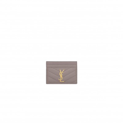 YSL CASSANDRE MATELASSÉ CARD CASE IN GRAIN DE POUDRE EMBOSSED LEATHER 423291BOW011202 (10.5*7.5*0.5cm)