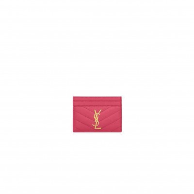 YSL CASSANDRE MATELASSÉ CARD CASE IN GRAIN DE POUDRE EMBOSSED LEATHER 423291BOW015526 (10.5*7.5*0.5cm)