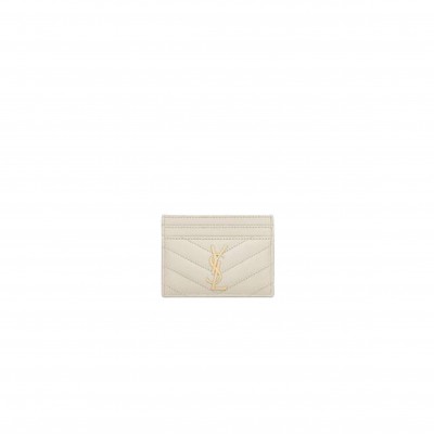 YSL CASSANDRE MATELASSÉ CARD CASE IN GRAIN DE POUDRE EMBOSSED LEATHER 423291BOW019207 (10.5*7.5*0.5cm)