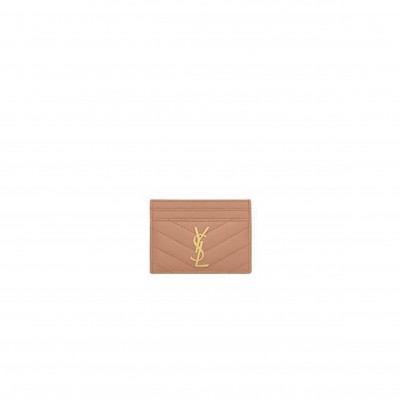 YSL CASSANDRE MATELASSÉ CARD CASE IN GRAIN DE POUDRE EMBOSSED LEATHER 423291BOW019830 (10.5*7.5*0.5cm)