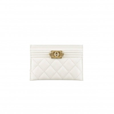 CHANEL BOY CHANEL CARD HOLDER 84431 B08358 10601 （11.2*7.5*0.5cm）