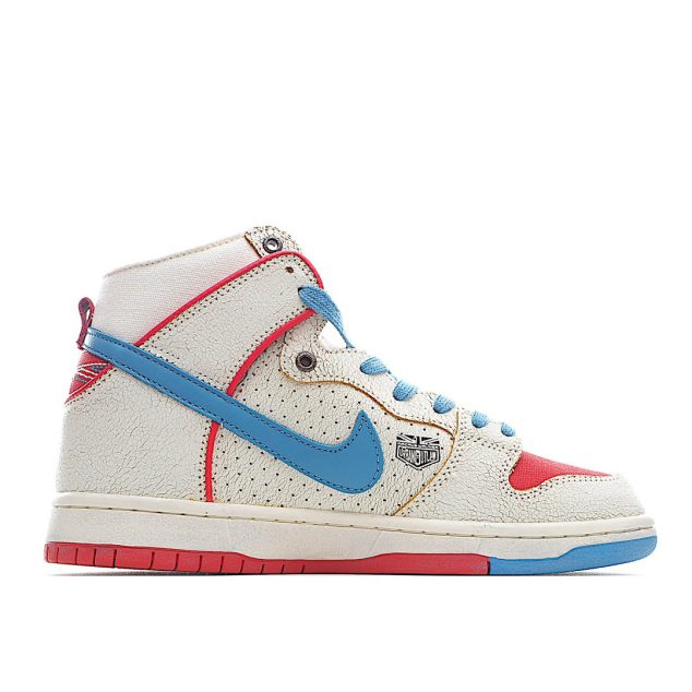  Nike Ishod Wair X Magnus Walker X Nike SB Dunk High Pro Decon QS White Blue Red