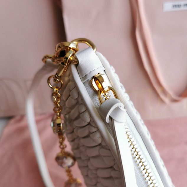  Miu Miu Matelasse lambskin long shoulder strap height 12.5cm length 24cm width 4 cm