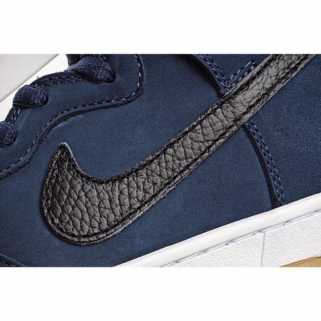  Nike SB Dunk High Pro 2020 Dark Blue Suede Black Hook