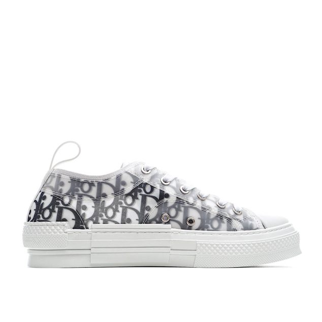  Dior B23 Oblique Slip-on Low Top Sneakers Sheer Print Sneakers