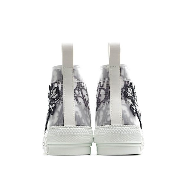  Dior B23 Oblique Slip-on Low Top Sneakers Sheer Print Sneakers