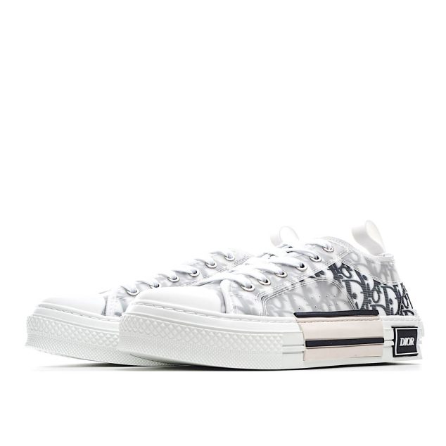  Dior B23 Oblique Slip-on Low Top Sneakers Sheer Print Sneakers