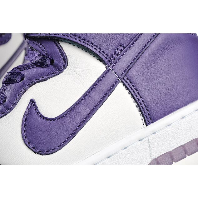  Nike Dunk High WMNS “Varsity Purple SB Sneakers High Top White Purple