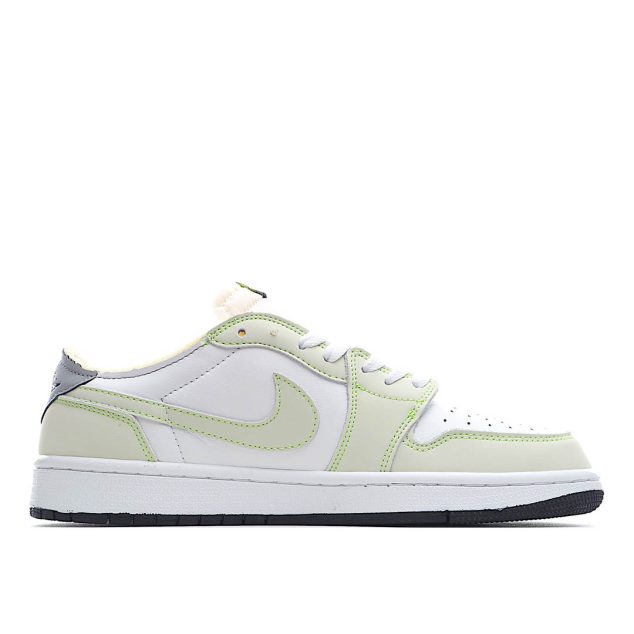  Air Jordan 1 Low Low Top Retro Culture Basketball Shoes White Green