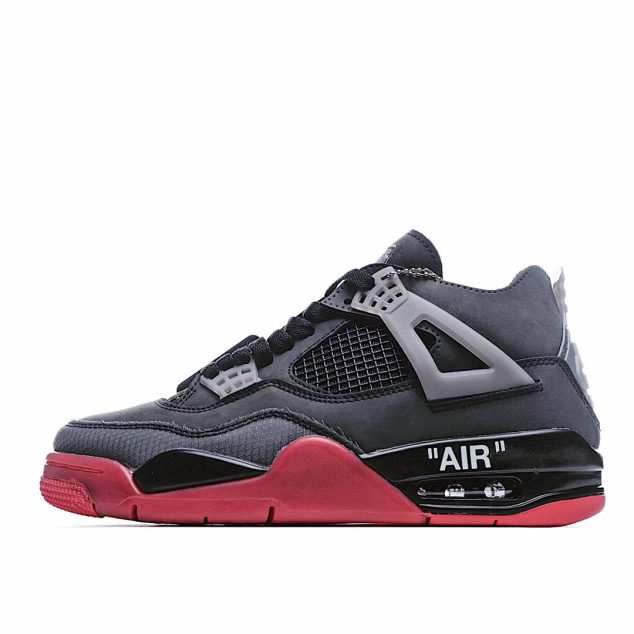  Off-White x Air Jordan 4 Retro AJ4 Retro Basketball Shoe