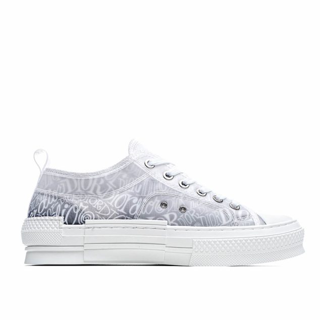  Dior B23 Oblique Slip-on Low Top Sneakers Sheer Print Sneakers