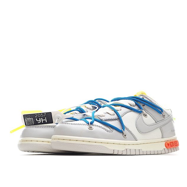  Nike 0ff-White x Nike Dunk Low “02 of 50” OW White Grey