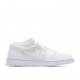  Wmns Air Jordan 1 Low Breathe ‘Triple White’