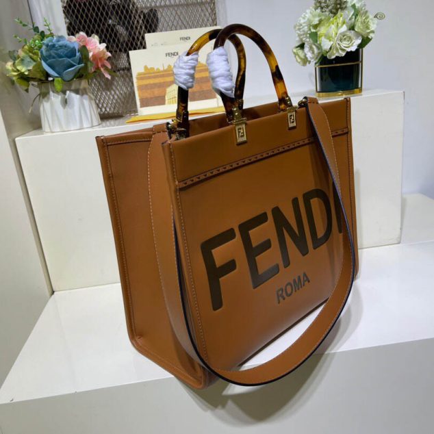  Sunshine Brown Leather Tote Size: 36*17*31cm