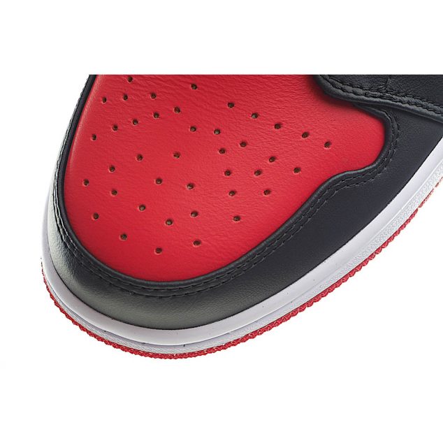  Air Jordan 1 Low Low Top Retro Culture Basketball Shoes Black Red Toe