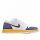  Air Jordan 1 Low Joe 1 Low Basketball Shoes Purple Gold Lakers