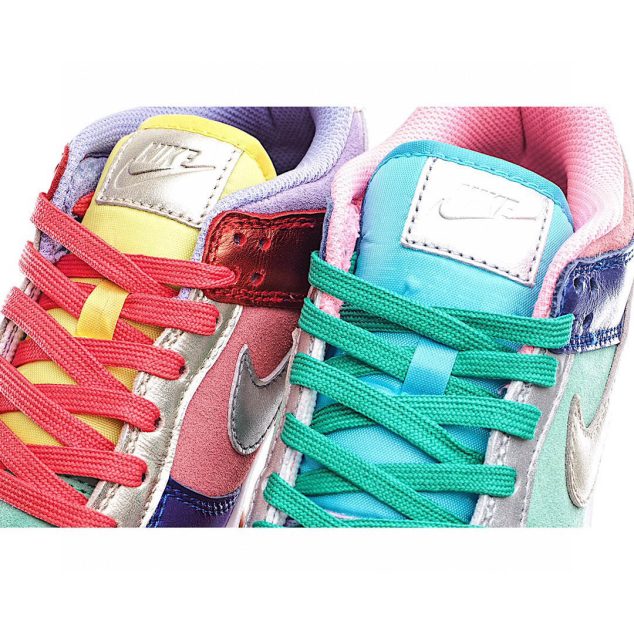  Nike Dunk Low Sunset PulseSB Sneakers Blue Pink Silver Green Red