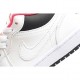  Air Jordan 1 Low Low Top Retro Culture Basketball Shoes White Black Powder