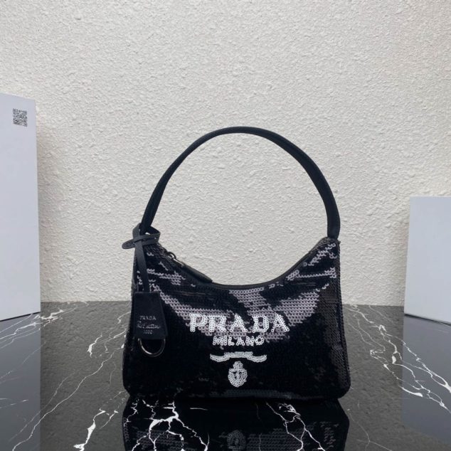  Prada Glitter Diamond Bag Size: 22x17cm 1NE515