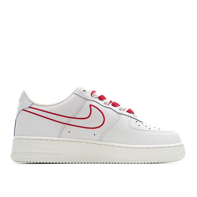  Nike Air Force 1 07 Beige Red