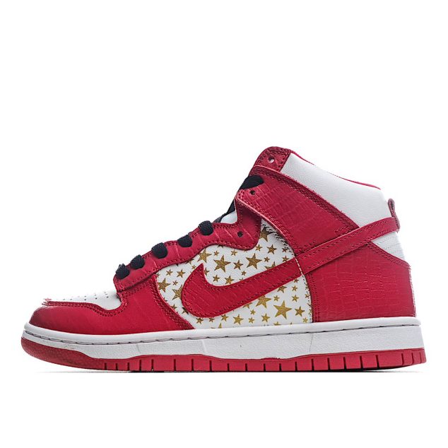  Nike SB Dunk High “Team Crimson” SB Sneakers