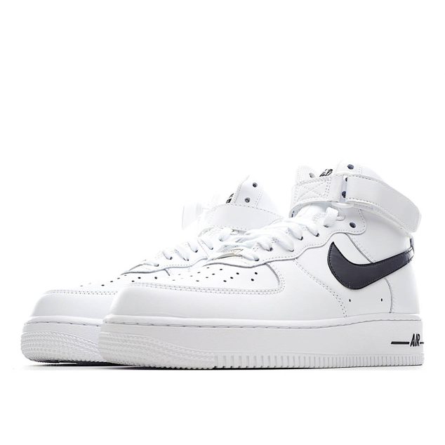  Nike Air Force 1 High ’07 White and Black High Top