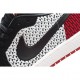  Air Jordan 1 Retro low Flyknit AJ1 Low Black Black And Red