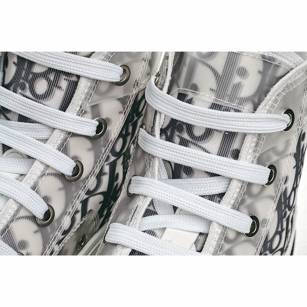  Dior B23 Oblique Slip-on Low Top Sneakers Sheer Print Sneakers