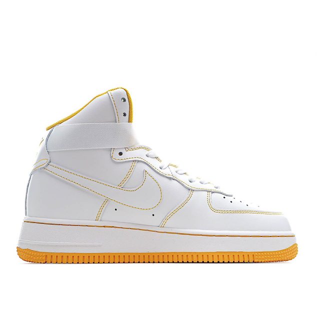  Nike Air Force 1 High 07 White and Orange